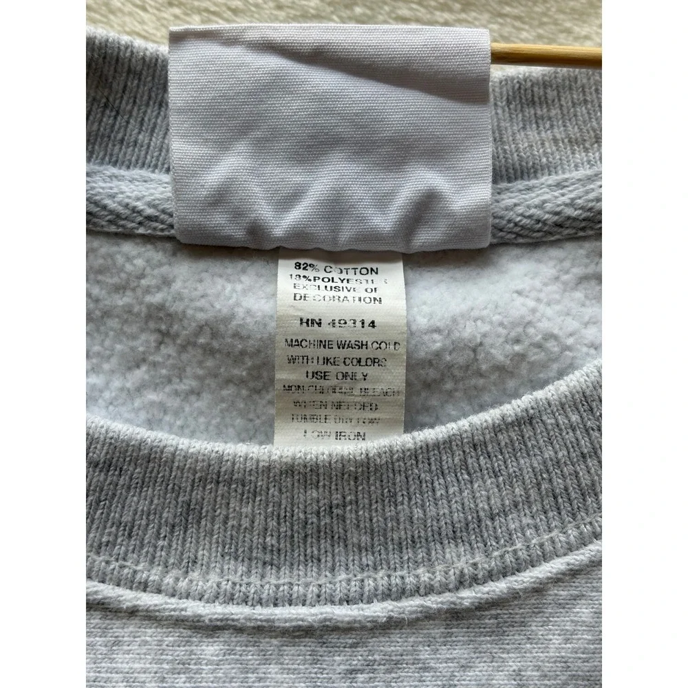 90s Vintage Champion Grey Temple Reverse Weave Sweatshirt Mens Small Excellent
